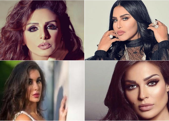 أحلام وأنغام ونادين نسيب نجيم وياسمين صبري