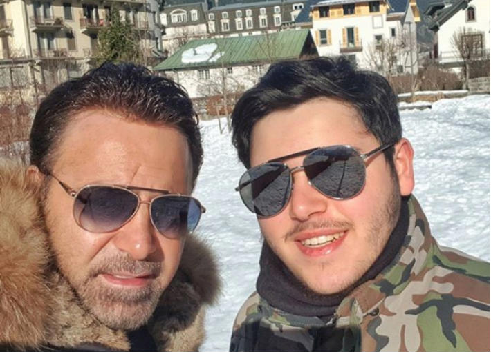 عاصي الحلاني وابنه