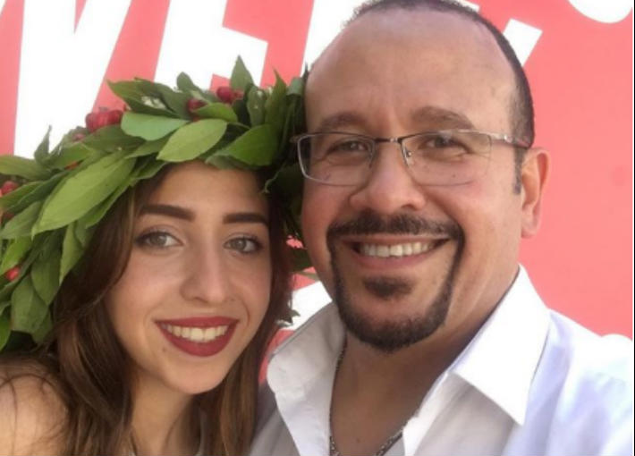 هشام عباس وابنته