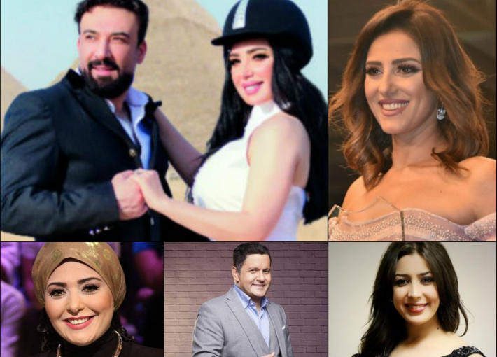 حنان مطاوع وجنات وإدوارد وصابرين 