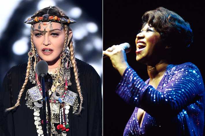 مادونا وأريثا فرانكلين