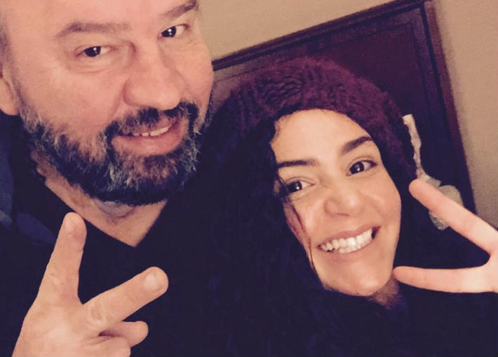 سعد السلاوي وابنته ركين