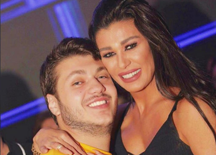 نادين الراسي وابنها مارك