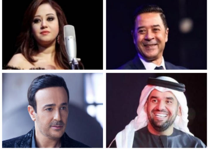 مدحت صالح وريهام عبد الحكيم وحسين الجسمي وصابر الرباعي