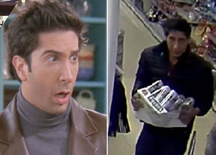 اللص جهة اليمين وديفيد شويمر جهة اليسار