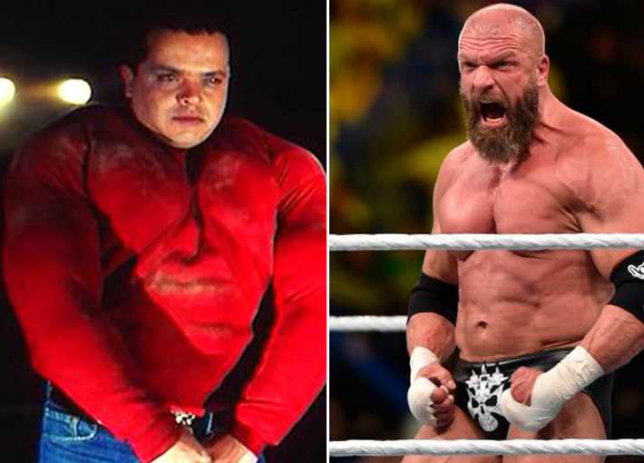 تريبل إيتش ومحمد هنيدي