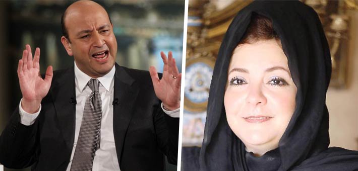 إلهام شرشر وعمرو أديب