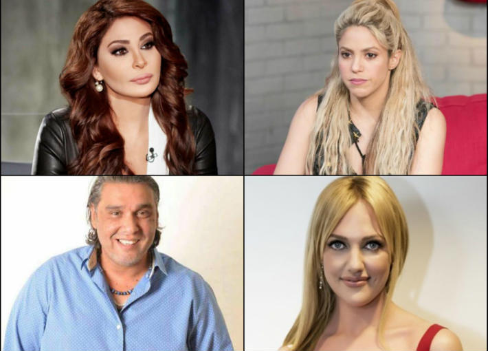 شاكيرا وإليسا ومريم أروزلي وأحمد السيد