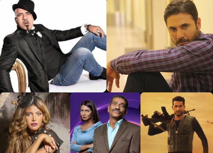 أحمد عز ومحمد سعد وعمرو سعد وسيد رجب وريهام حجاج