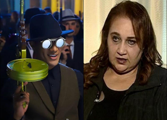 الناقدة ماجدة خير الله ومحمد رمضان