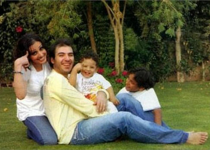 أنغام وفهد مع ابنيها