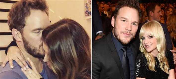 كريس برات مع كلا من آنا فارس وكاثرين شوارزنيجر