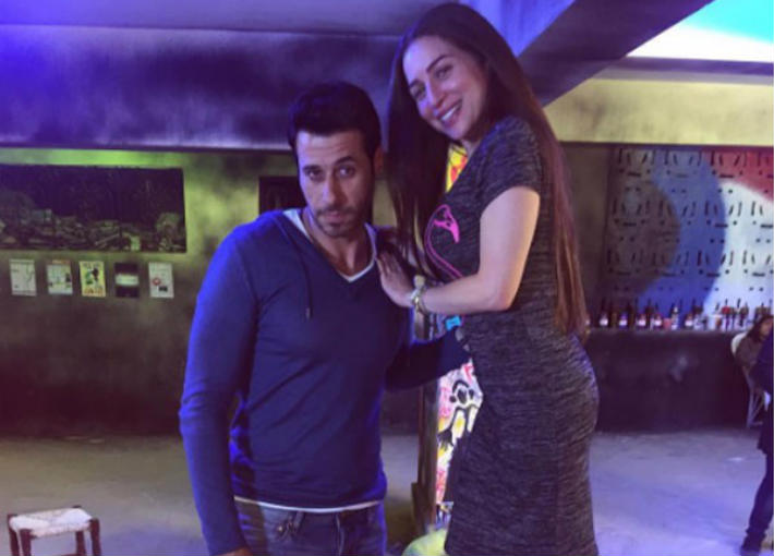 مي عز الدين وأحمد السعدني