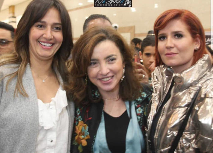 حلا شيحة وساندرا نشأت وهنا شيحة