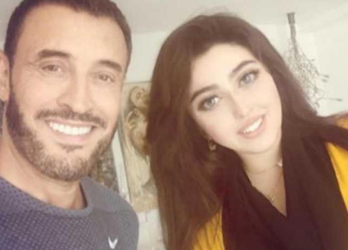 كاظم الساهر وخطيبته سارة