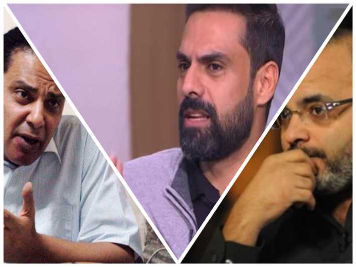 أيمن بهجت قمر وأمير طعيمة وعلاء الأسواني