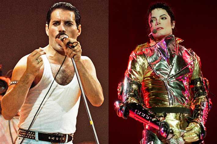 مايكل جاكسون وفريدي ميركوري