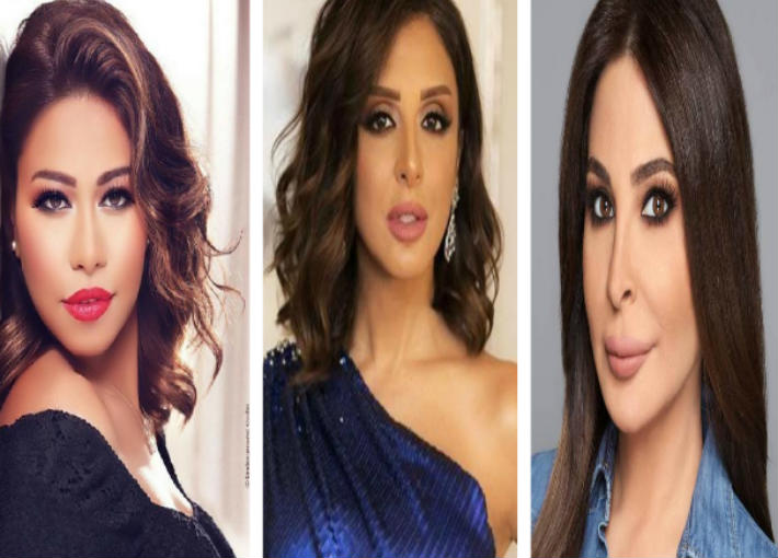 شيرين وأنغام وإليسا