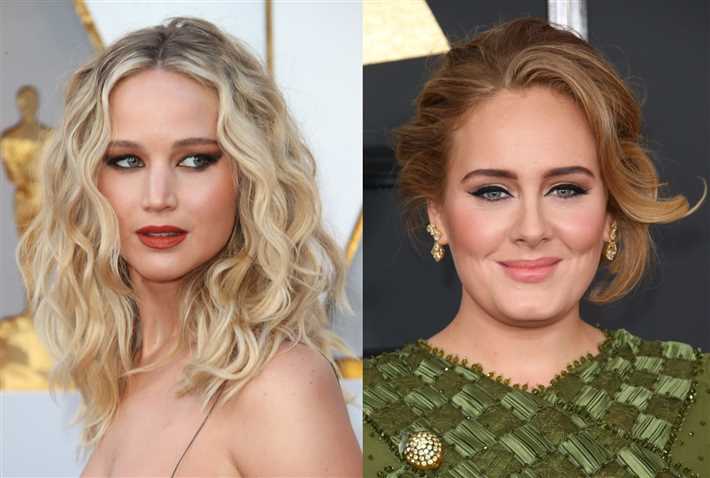 أديل وجينيفر لورانس 