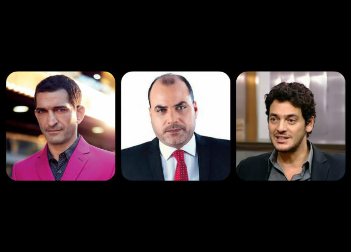 خالد أبو النجا ومحمد الباز وعمرو واكد