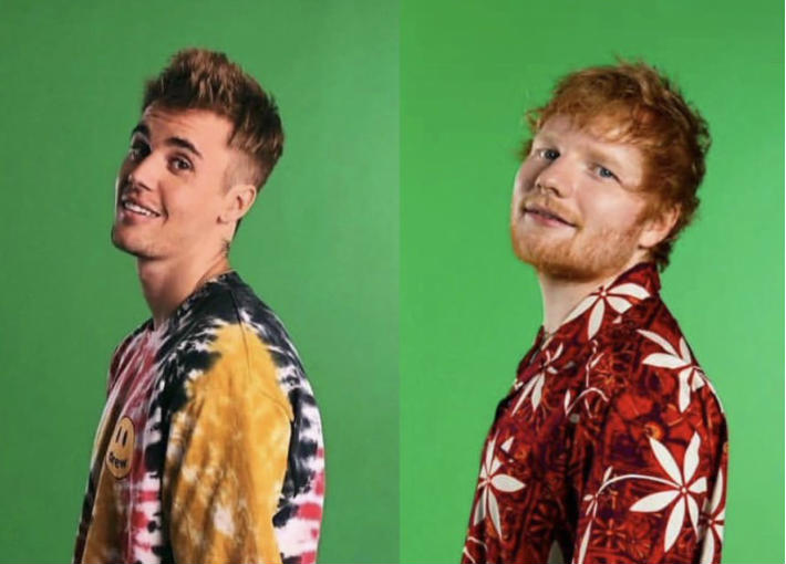 جستن بيبر وإد شيران