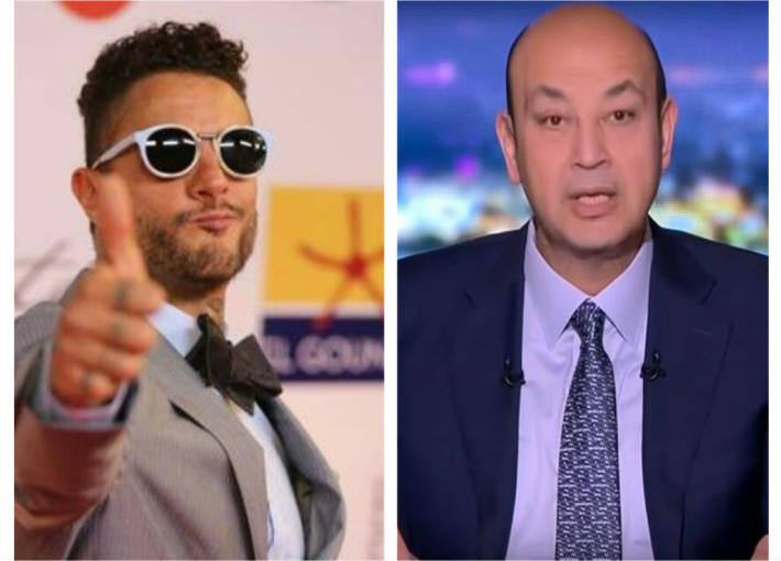 عمرو أديب وأحمد الفيشاوي