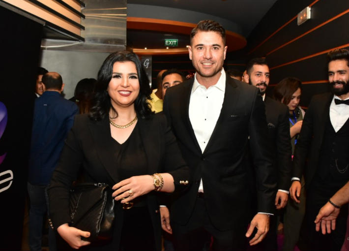 منى الشاذلي في العرض الخاص لفيلم "الممر"