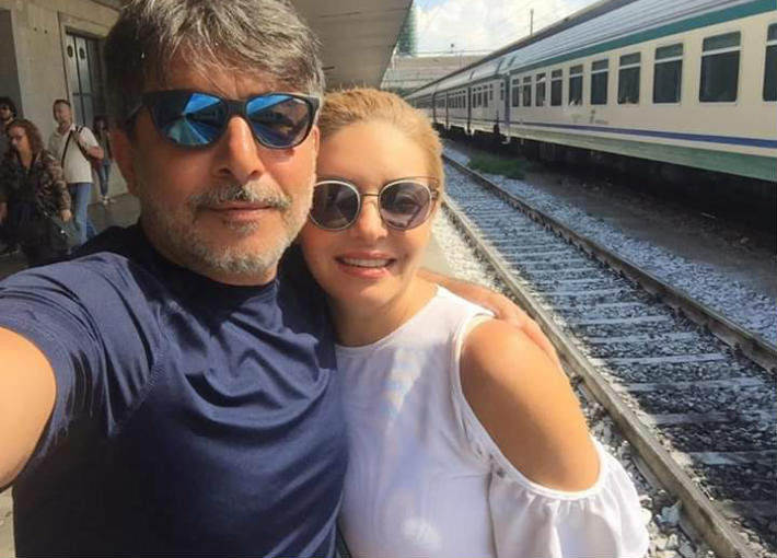 عابد فهد وزوجته