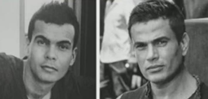 عمرو دياب وشبيهه