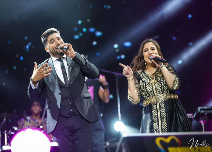 مي كساب وفريد غنام على مسرح موازين