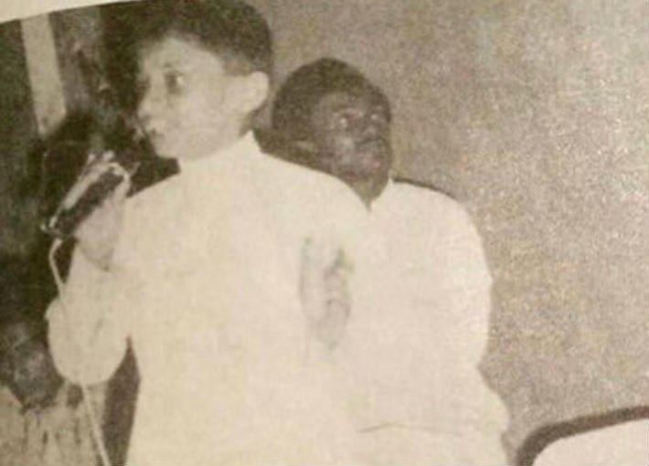 عبد المجيد عبد الله في طفولته