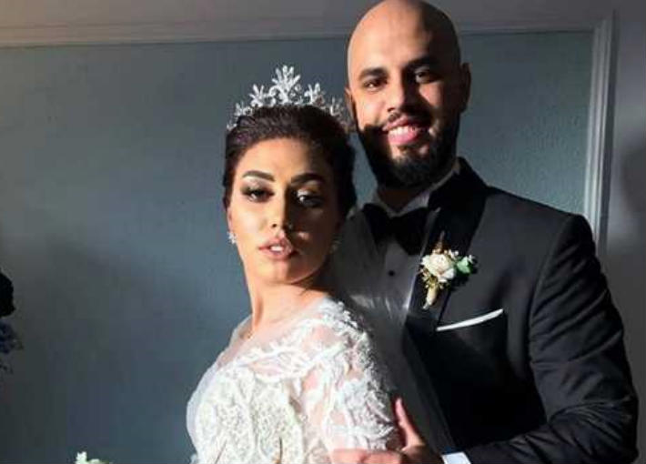 مي إبراهيم وعريسها
