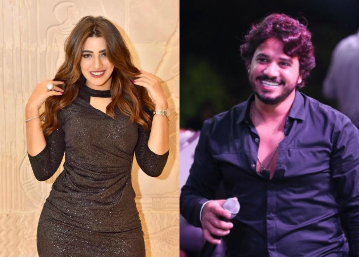 مصطفى حجاج وهايدي موسى