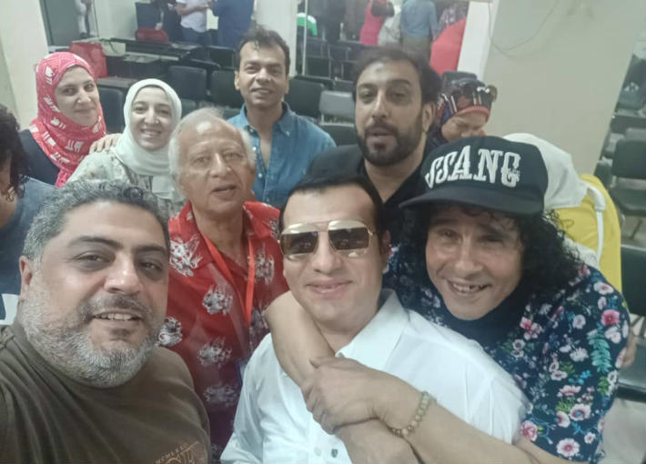 حسام حسني وقت مناقشة الرسالة