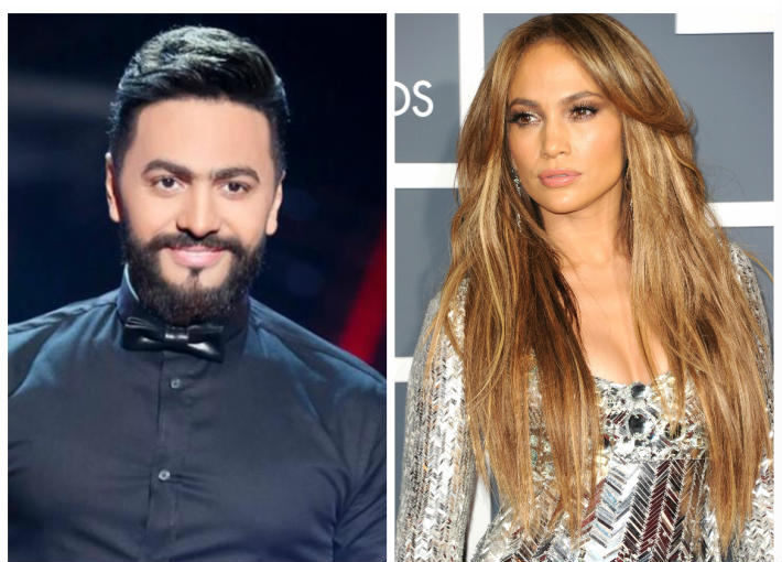 تامر حسني وجينيفر لوبيز