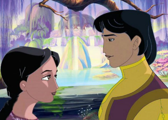 مشهد من فيلم &quot;الفارس والأميرة&quot;