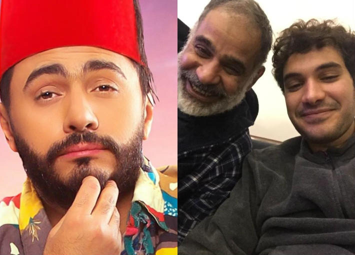 محمود البزاوي ونجله- وتامر حسني