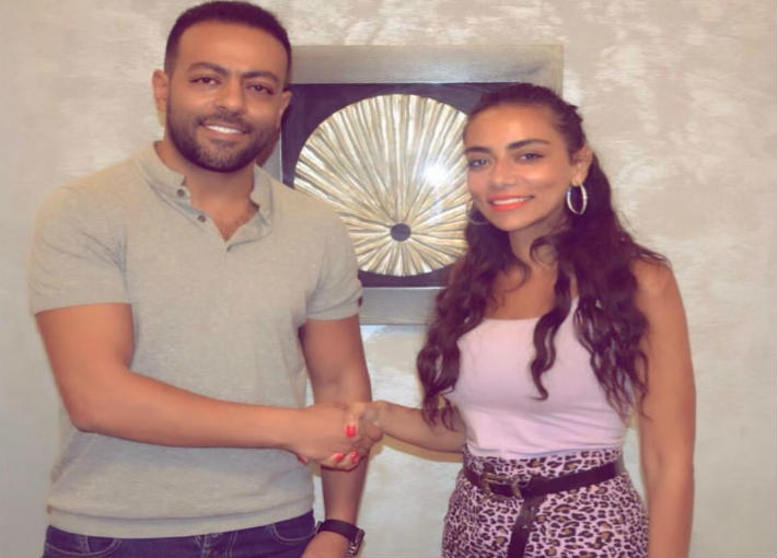 سارة الطباخ وتامر عاشور