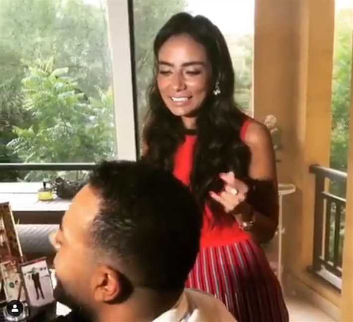 سارة الطباخ وتامر عاشور