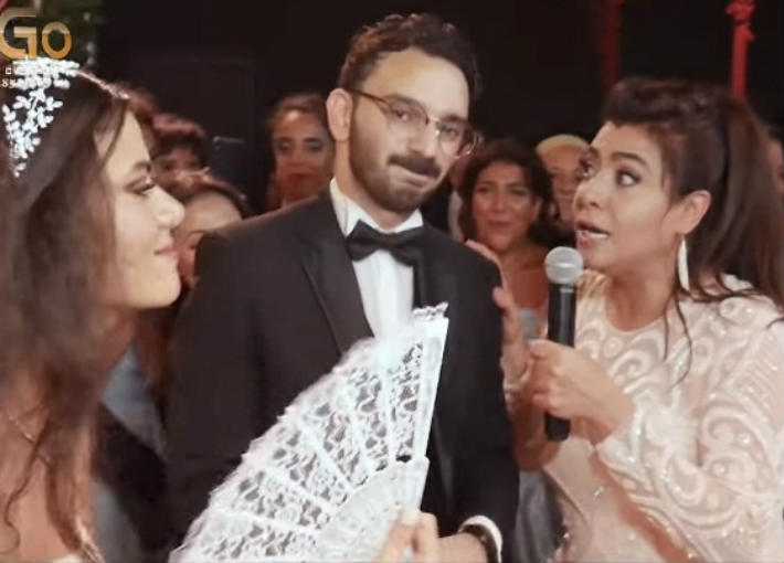 نشوى مصطفى  من حفل زفاف ابنتها