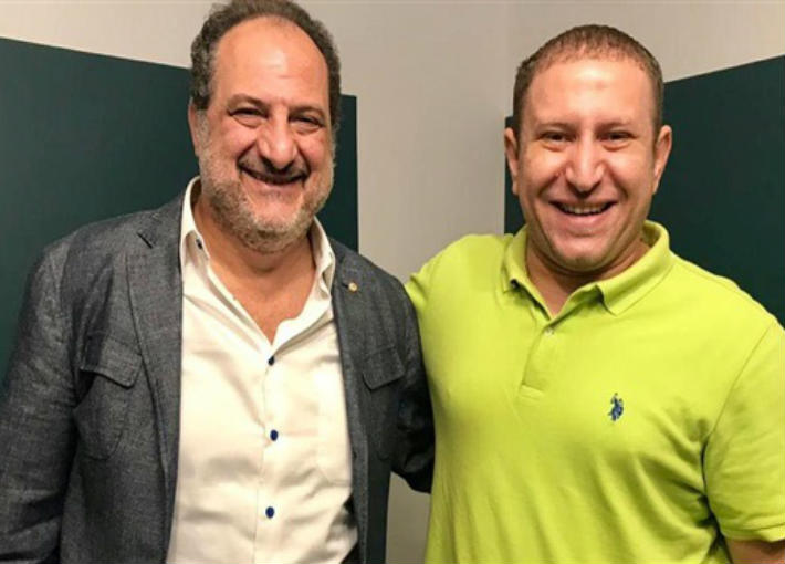 خالد الصاوي مع المنتج أحمد عبد الباسط