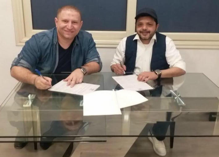 محمد هنيدي والمنتج أحمد عبد الباسط