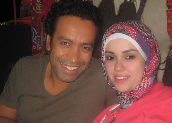 سامح حسين وزوجته