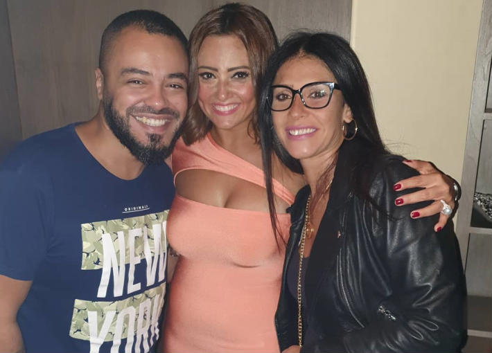 بشرى مع الفنانة بسمة 