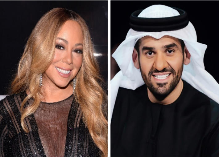 حسين الجسمي وماريا كاري