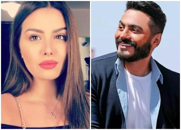 تامر حسني وهنادي مهنا