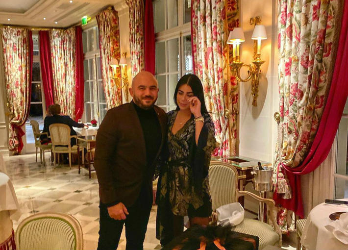 محمود العسيلي وخطيبته