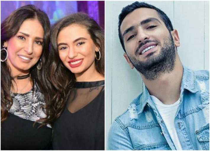 الشرنوبي وأمل رزق وابنتها لمى