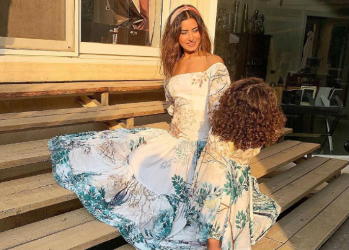 ريهام أيمن وابنتها