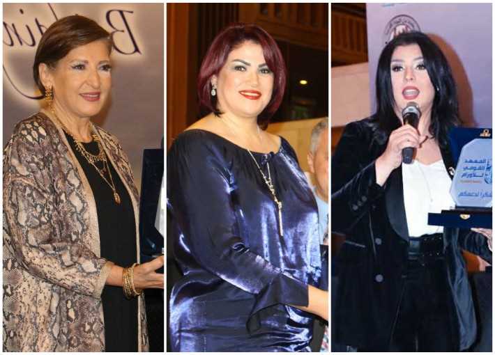 منى الشاذلي ومعتزة مهابة وليلى عز العرب